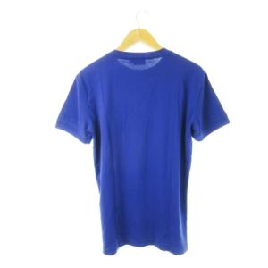 GIORGIO ARMANI CLASSICO Tシャツ カットソー クルーネック 丸首 半袖 コットン 柔らか XS 青 ブルー /CK12