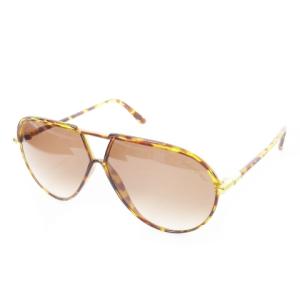 サングラス アイウェア ティアドロップ ダブルブリッジ セルフレーム デミ柄 べっ甲柄 茶 ブラウン /CK17