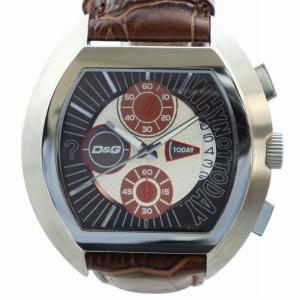 TIME 腕時計 ウォッチ クォーツ カレンダー付き スクエア クロノグラフ シルバー色 DW0213