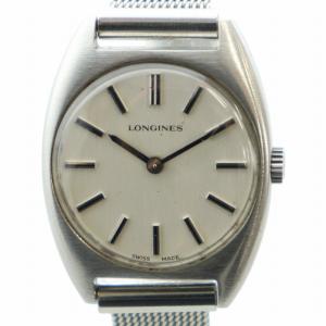 腕時計 ウォッチ 白文字盤 手巻き ロゴ シルバー色 GY18 /MQ