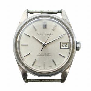 スポーツマン sportsman 腕時計 ウォッチ ケースのみ 手巻き 17石 ロゴ カレンダー付き シルバー色