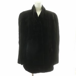 金サガ 金SAGA Zorronuez ファーコート 毛皮コート シェアードミンクファー 9 M 茶 ダークブラウン