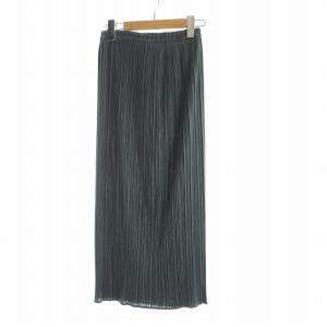 PLEATS PLEASE ISSEY MIYAKE イッセイミヤケ ISSEY MIYAKE タイトスカート ミドル ロゴ 1 S グレー PP05-JG001