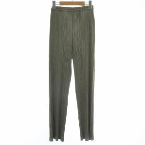 イッセイミヤケ ISSEY MIYAKE パンツ プリーツ加工 イージー 3 L グレー /XZ GY11