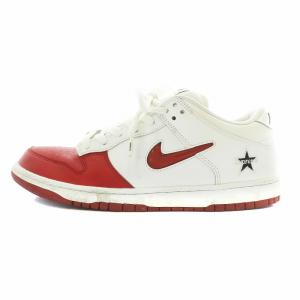 × シュプリーム Supreme ダンク ロー バーシティ レッド ホワイト Dunk Low Varsity