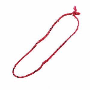 ハンド ワーク ネックレス HAND WORK NECKLACE アクセサリー 総柄 赤 レッド GY18