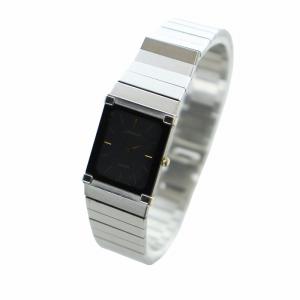 SEIKO LASSALE ラサール 2F50-5169 腕時計 ウォッチ クォーツ 黒文字盤 スクエア シルバー色