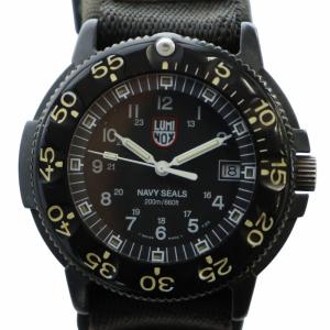 NAVY SEAL 200m/660ft 腕時計 クォーツ デイト カレンダー付き 黒文字盤