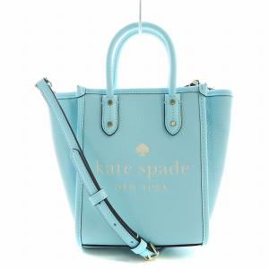 エラ ミニ トート バッグ ショルダー 2WAY ハンド レザー ロゴ 青 ブルー 水色 GY18 /MQ