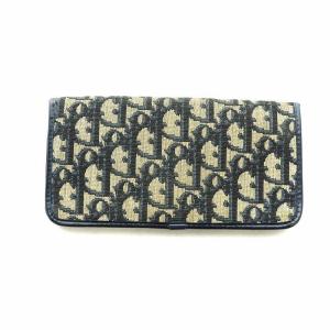 Christian Dior MODELE EXCLUSIF ヴィンテージ  トロッター 長財布 ロングウォレット キャンバス レザー