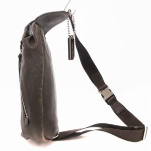 COACH 70360 ボディバッグ スリング ショルダー レザー 茶 ブラウン /UD GY13