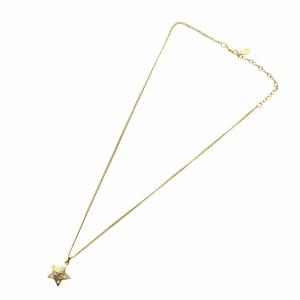 courreges ネックレス アクセサリー ペンダント 星 スター ラインストーン ロゴ ゴールド色 GY13 /MQ