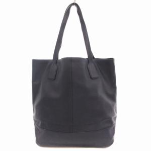 TORY BURCH トートバッグ レザー ロゴ 紺 ネイビー /UD GY13