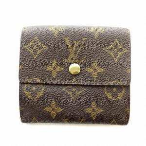 ポルトモネ ビエ カルト クレディ 二つ折り財布 ウォレット ロゴ モノグラム レザー 茶 ブラウン M61652