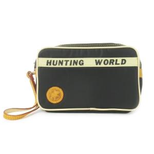 セカンドバッグ クラッチバッグ ナイロン レザー バチュークロス ロゴ 黒 ブラック /AO11 GY18