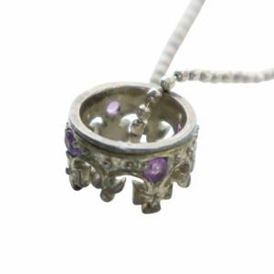 JUSTIN DAVIS ネックレス アクセサリー ペンダント ロゴ 王冠 クラウン Silver925 シルバー色 GY18 /MQ