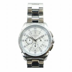 POLICE 腕時計 ウォッチ クォーツ クロノグラフ カレンダー付き ロゴ シルバー色 13648J GY18 /MQ