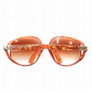 Christian Dior 眼鏡 サングラス セルフレーム グラデーション 総柄 ロゴ 6214 赤 レッド /XZ GY11