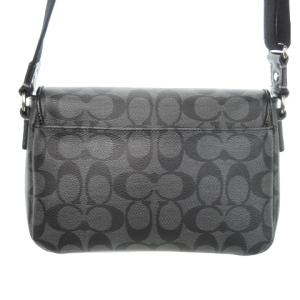 COACH ショルダーバッグ レザー PVC シグネチャー ロゴ 黒 ブラック /MN10 GY18