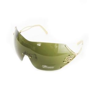 サングラス オーバーサイズ シールド ロゴ アニマル柄 ゴールドカラー BM95911  /AO4 GY18