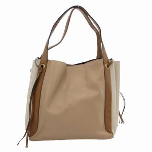 COACH トートバッグ 手提げ 肩掛け レザー 白 ホワイト ベージュ /FF GY17