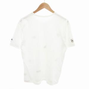 Papas Tシャツ ロゴ ワッペン クルーネック 半袖 L 白 ホワイト /HO GY17