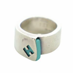 指輪 アクセサリー リング Silver925 ロゴ 7号 シルバー色 GY17 /MQ OH