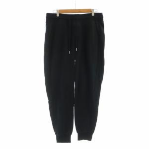 パンタローネ PANTALONE ドローストリング スウェット ジョガーパンツ ロゴ L 黒 ブラック