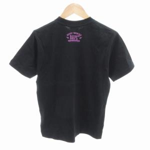 A BATHING APE GENERALS Tシャツ ロゴ ラインストーン 半袖 S 黒 ブラック /HO GY17