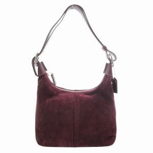 8E82 ハンドバッグ ワンショルダー 肩掛け スエード レザー 紫 パープル /GV GY17