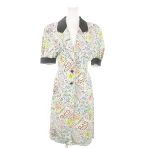 365 BY CONTIR シャツワンピース ミモレ ロング オープンカラー 半袖 レイヤード 絹 シルク