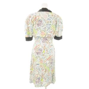 FENDI 365 BY CONTIR シャツワンピース ミモレ ロング オープンカラー 半袖 レイヤード 絹 シルク