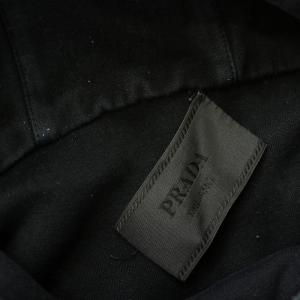 PRADA 22AW エンブロイダリー パーカー プルオーバー M ブラック UJL34A