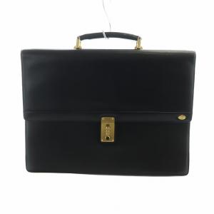 ブリーフケース ビジネスバッグ 書類カバン レザー ロゴ ダイヤルロック 黒 ブラック GY18 /MQ