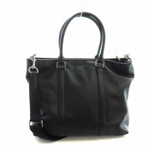 COACH ブリーフケース ショルダー 2WAY 書類カバン ビジネスバッグ レザー ロゴ 黒 ブラック F54758