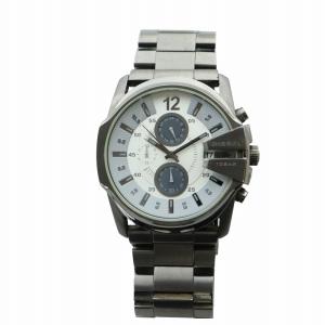 DIESEL 腕時計 ウォッチ クォーツ クロノグラフ シルバー文字盤 カレンダー付き シルバー色 DZ-4225 GY18