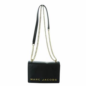 MARC JACOBS ショルダーバッグ ミニバッグ チューンストラップ レザー ロゴ 黒 ブラック M0015908 001