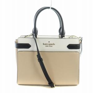 ステイシー カラーブロック ラージ サッチェル 2WAY ショルダーバッグ ハンドバッグ レザー ピンク