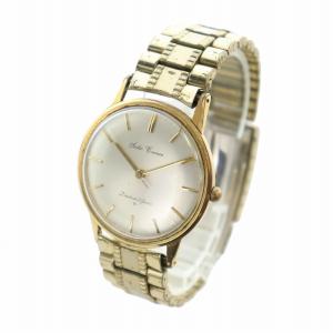 SEIKO クロノス 腕時計 ウォッチ 自動巻き ロゴ 白文字盤 21石 ゴールド色 15012A GY18 /MQ