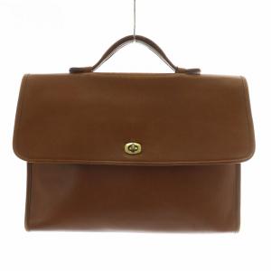 オールドコーチ USA製 ビジネスバッグ ブリーフケース レザー ターンロック 茶色 ブラウン /XZ