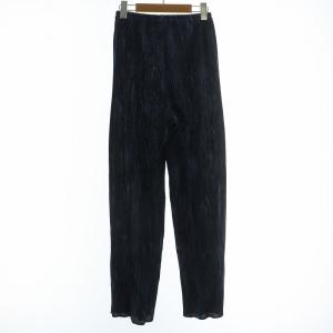 PLEATS PLEASE ISSEY MIYAKE パンツ ワイド プリーツ加工 3 ブルー ネイビー