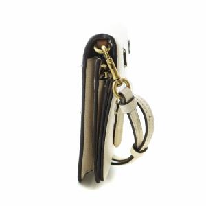 COACH ショルダーウォレット 長財布 レザー ロゴ 花 スタッズ アイボリー 73569 GY18 /MQ