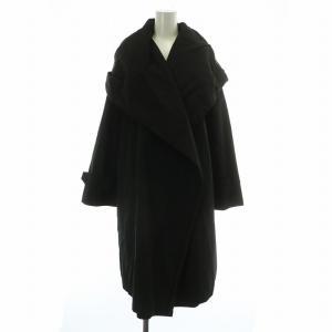 RAINWEAR レインウェア ロング コート アウター フード フーデッド ボタンレス 42 L 黒