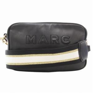 ミニショルダーバッグ 斜め掛け クロスボディ ロゴ レザー 黒 ブラック M0014465 065 /GV