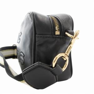 MARC JACOBS ミニショルダーバッグ 斜め掛け クロスボディ ロゴ レザー 黒 ブラック M0014465 065 /GV