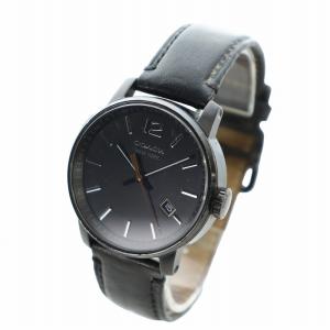 COACH 腕時計 ウォッチ クォーツ カレンダー付き 黒文字盤 レザーベルト ロゴ 黒 ブラック CA.17.2.34.0912