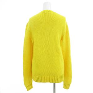 POLO RALPH LAUREN 美品 コットンニット セーター 星条旗 M  黄 イエロー 赤 レッド 青 ブルー /OU GY11