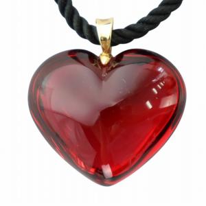 ネックレス アクセサリー ペンダント ハート 750刻印 赤 レッド GY18 /MQ