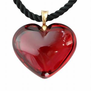 Baccarat ネックレス アクセサリー ペンダント ハート 750刻印 赤 レッド GY18 /MQ