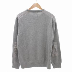 POLO RALPH LAUREN スウェット トレーナー ロゴ ナイロン切替 XL グレー /JS GY18